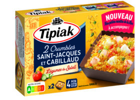 Crumble Cabillaud Saint Jacques légumes du soleil