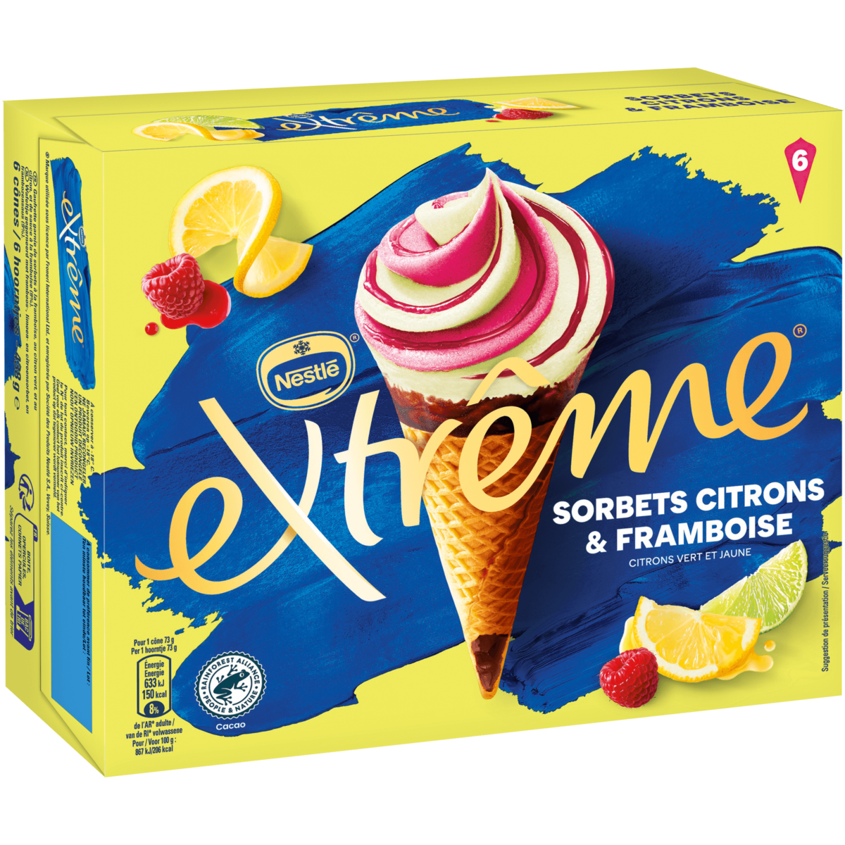 extrême citron framboise Gellik Surgelés