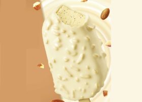 Bâtonnet chocolat blanc amandes