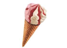Cornets CROUSTY vanille fraise