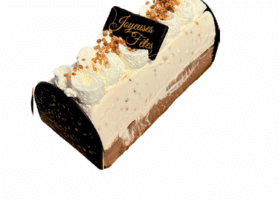 Bûche Praliné Chocolat Croquant