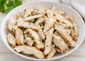 Emincés de poulet cuits